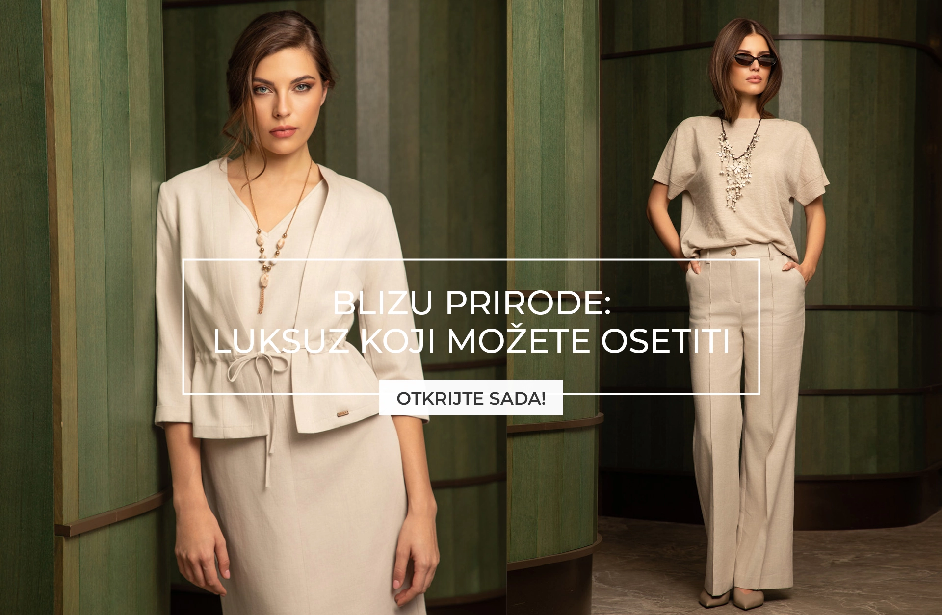 Kapsulna kolekcija od lana i pamuka u prirodnim bež i zemljanim tonovima, minimalistički održiv dizajn