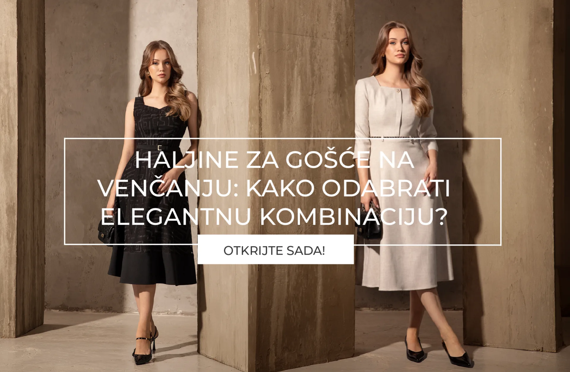 Elegantna haljina za gošću na venčanju