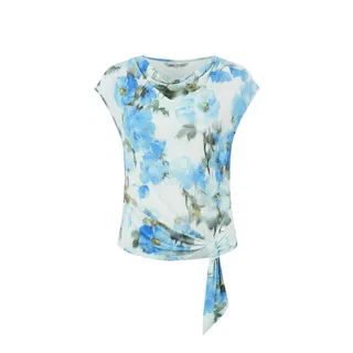 Tricou cu decolteu grecesc, cu imprimeu floral | Bluze si Camasi