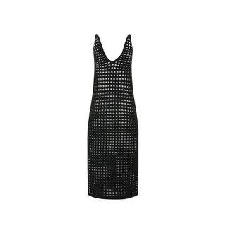 Black cotton knitted beach dress | Dresses and Jumpsuits