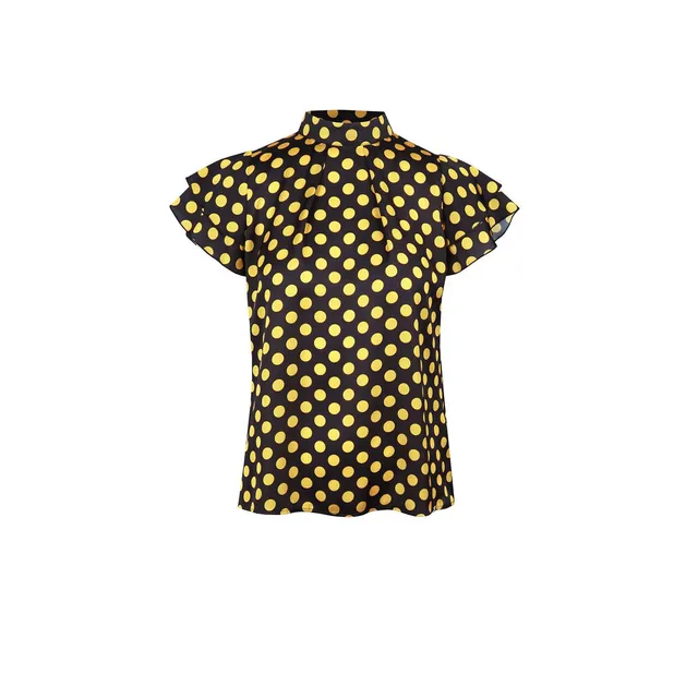 Blouse with polka dot pattern | Iconic colors
