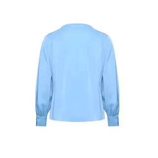 Blouse with round neckline |  - 2