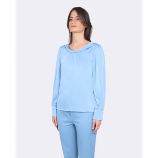Blouse with round neckline |  - 3