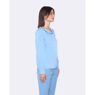 Blouse with round neckline |  - 4