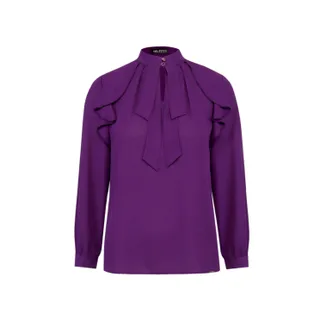 Blouse with teardrop opening | 