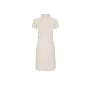 Rochie tip camasa din bumbac cu maneci scurte, culoare bumbac natural | Rochii si Salopete | Dikastore.ro - 1 Rochie tip camasa din bumbac cu maneci scurte, culoare bumbac natural | Rochii si Salopete - 1