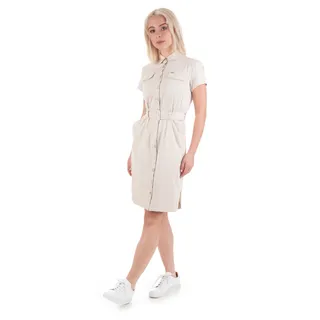 Rochie tip camasa din bumbac cu maneci scurte, culoare bumbac natural | Rochii si Salopete | Dikastore.ro - 3 Rochie tip camasa din bumbac cu maneci scurte, culoare bumbac natural | Rochii si Salopete - 3