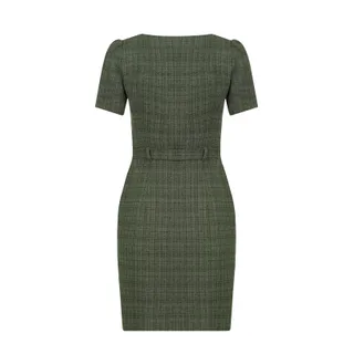 Rochie din tweed de bumbac | | Dikastore.ro - 1 Rochie din tweed de bumbac | - 1