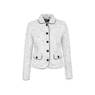Cotton tweed jacket with a collar | 