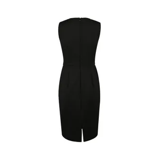 Dress with leather detail |  - 1