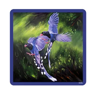 Fichu scarf with a bird | All accessories