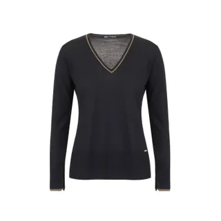 Fine V-neck sweater | 