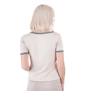 Bluză din jerseu cu detalii contrastante | Casual | Dikastore.ro - 6 Bluză din jerseu cu detalii contrastante | Casual - 6