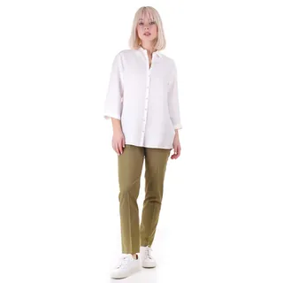 Khaki trousers with a crease, tapered leg, and Italian pocket | Trousers and Leggings - 5