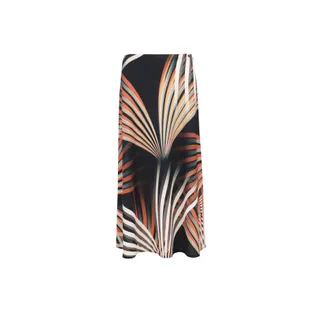 Long skirt with stylized print | 