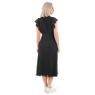 Mousseline airy black dress with delicate white polka dots, mid-calf length | Dresses and Jumpsuits | Dika.rs - 4 Mousseline airy black dress with delicate white polka dots, mid-calf length | Dresses and Jumpsuits - 4
