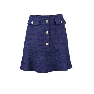 Ruffled tweed skirt | | Dika.bg Ruffled tweed skirt |