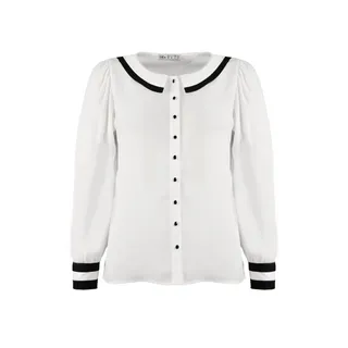 Shirt with contrasting details | Blouses and Shirts