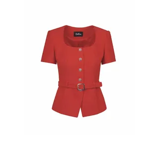 Short-sleeved jacket with round neckline | Jackets | Dika.rs Short-sleeved jacket with round neckline | Jackets