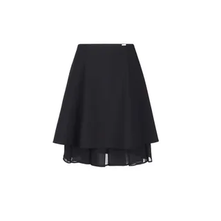 Skirt with chiffon ruffle | 