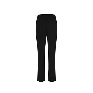 Straight black viscose pants, with a textile belt with buckle | | Dika.rs - 1 Straight black viscose pants, with a textile belt with buckle | - 1