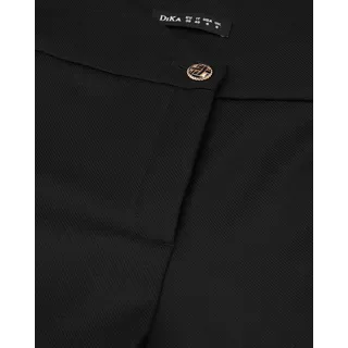 Pantaloni drepți cu talie înaltă tăiată în V | Pantaloni - 2