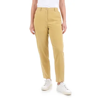 Summer cotton ankle-length trousers, tapered leg, with Italian pocket, in ochre color | Casual collection | Dika.rs - 4 Summer cotton ankle-length trousers, tapered leg, with Italian pocket, in ochre color | Casual collection - 4