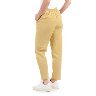 Summer cotton ankle-length trousers, tapered leg, with Italian pocket, in ochre color | Casual collection | Dika.rs - 5 Summer cotton ankle-length trousers, tapered leg, with Italian pocket, in ochre color | Casual collection - 5