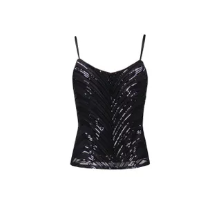 TOP WITH SEQUINS |  - 1