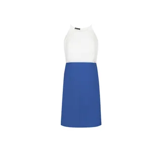 Rochie de vara din in, alb si albastru | Casual