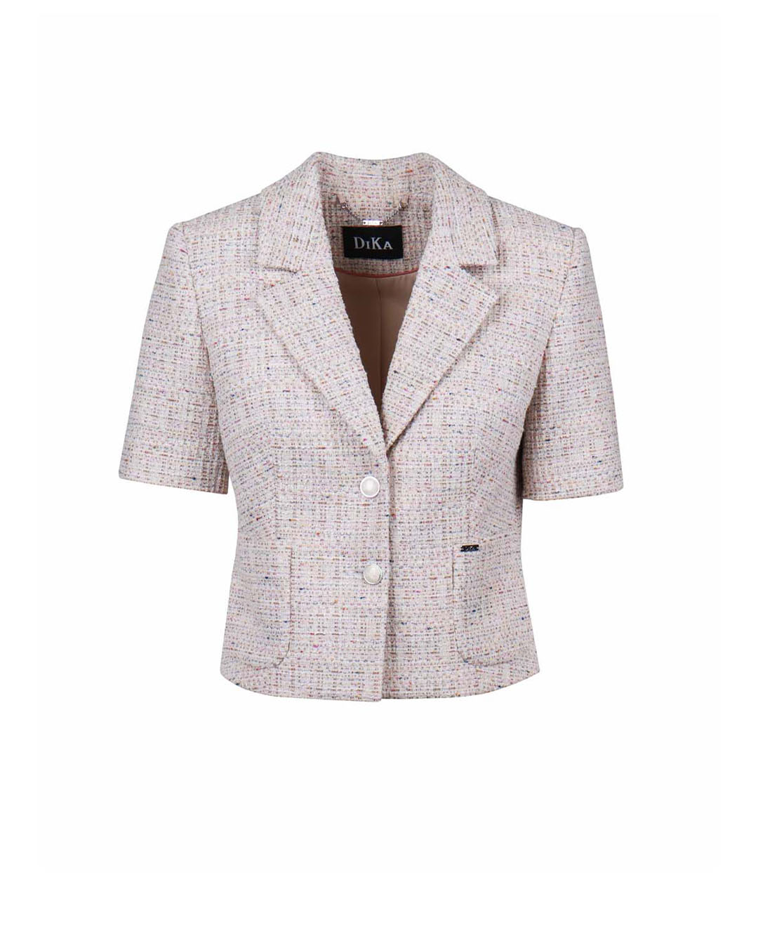 Lurex blazer with short sleeves | COLLECTION