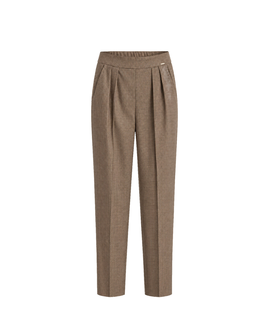 .Checked trousers with a straight silhouette | Trousers