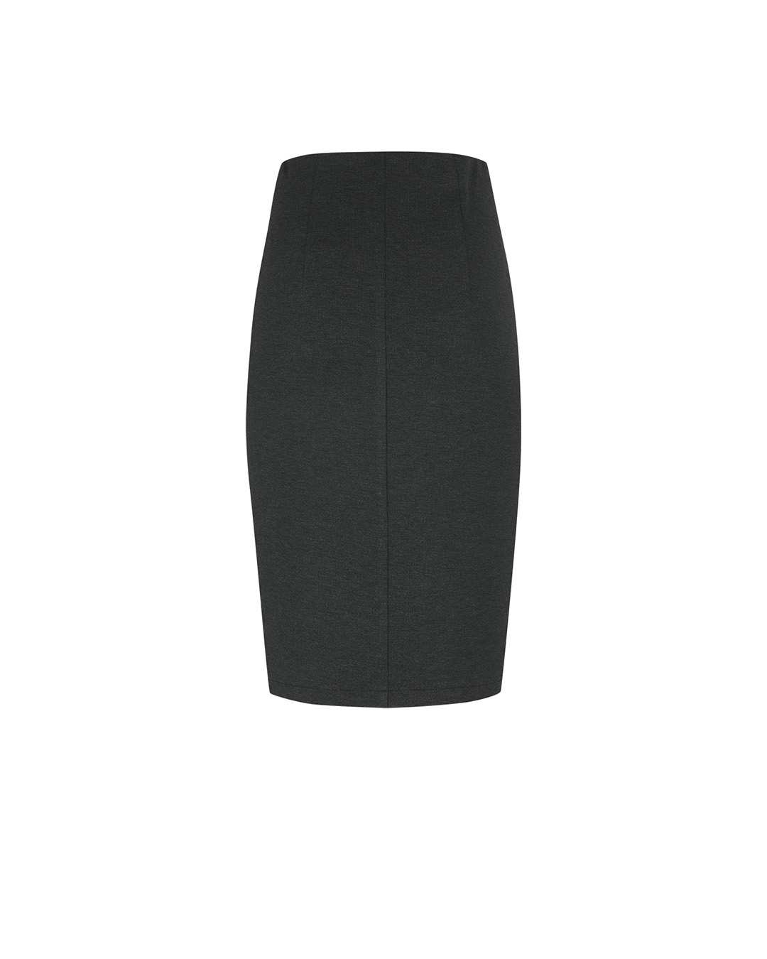 Dark brown knitted skirt with a fitted silhouette | Skirts - 4