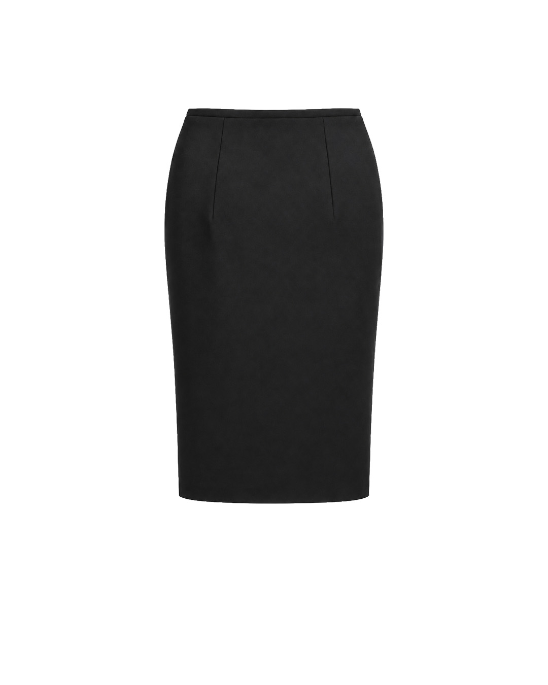 Fustă creion neagră cu nasturi decorativi | Pantaloni și Colanți - 3