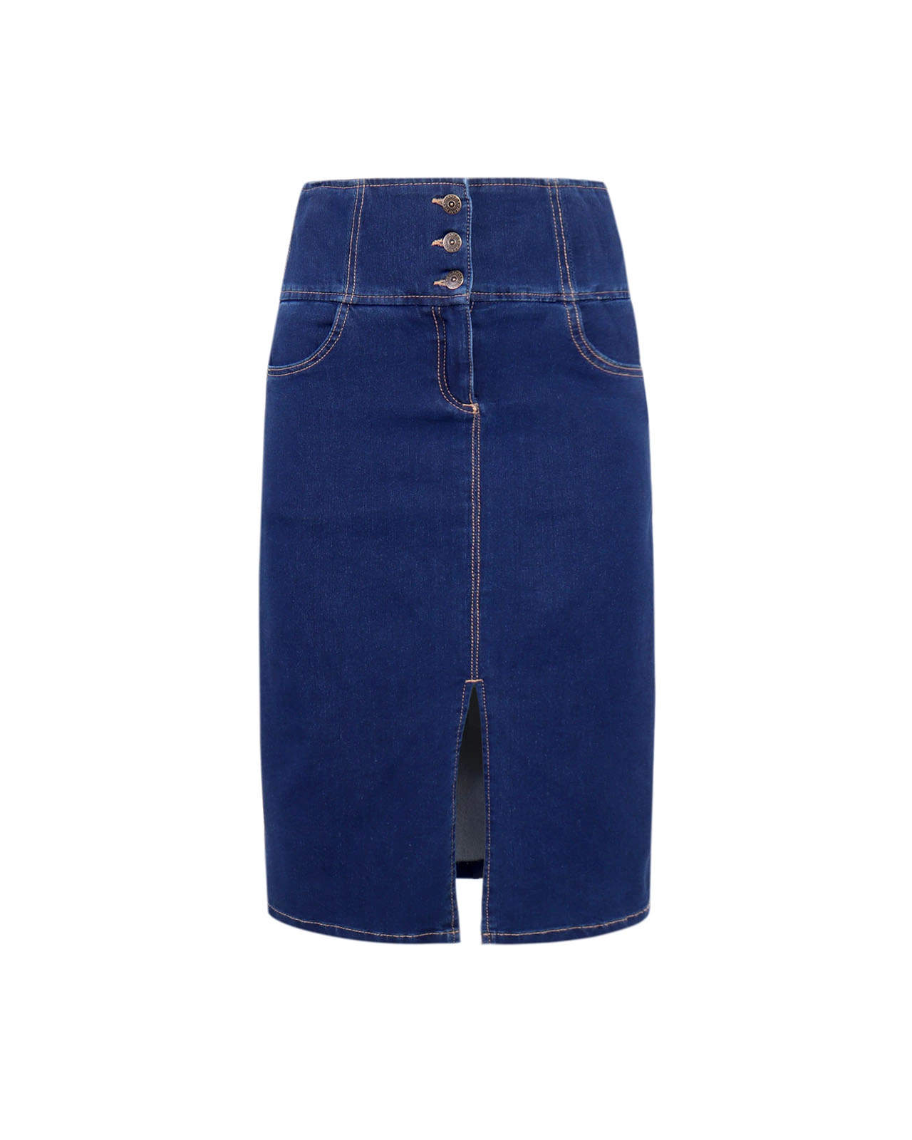 Fusta din denim cu talie inalta | 
