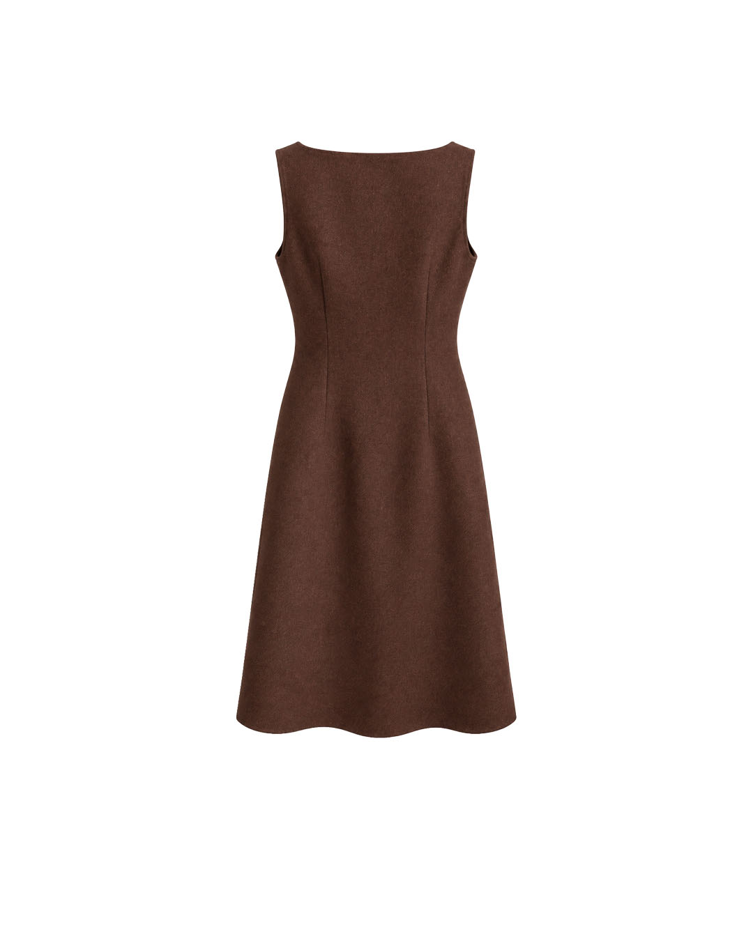Wool midi dress with a defined waist | Dresses - 1