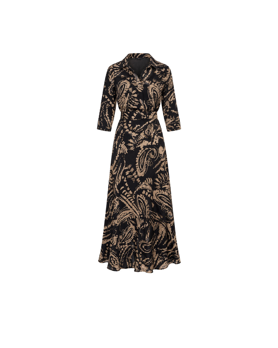 Women's dress in 100% viscose with an artistic print | Dresses