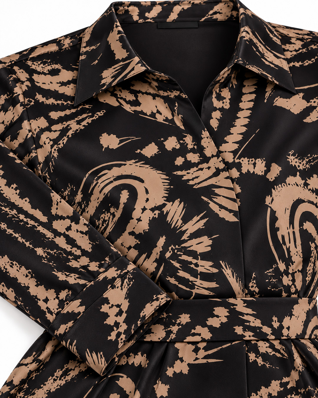 Women's dress in 100% viscose with an artistic print | Dresses - 4