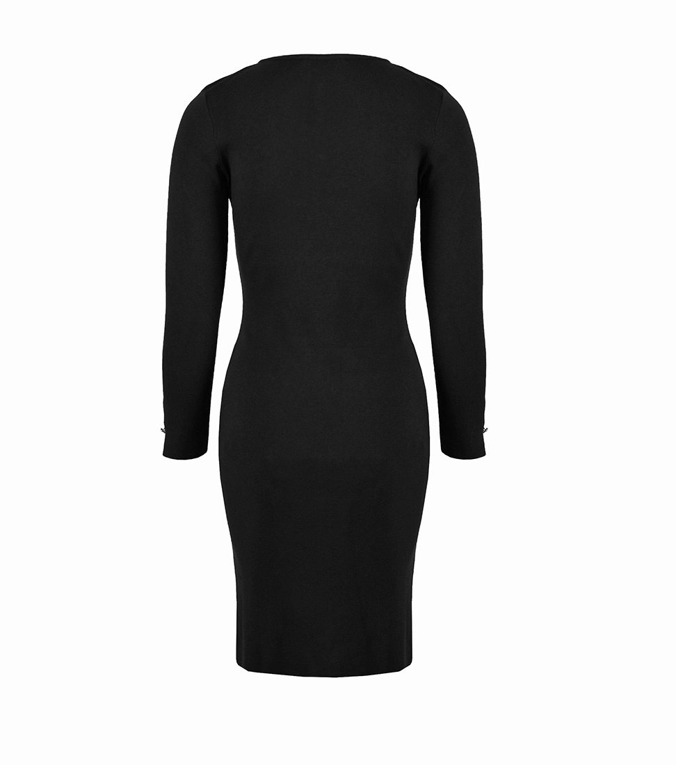 Rochie din tricot fin cu nasturi aurii | Rochii si Salopete - 1