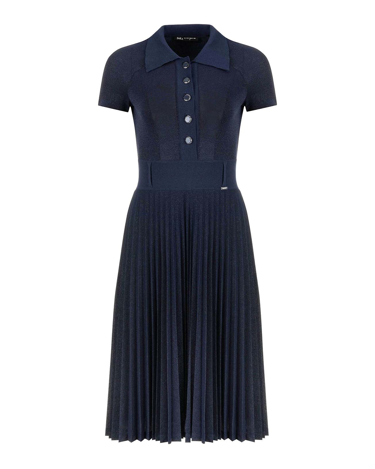 Pleated jersey dress | 