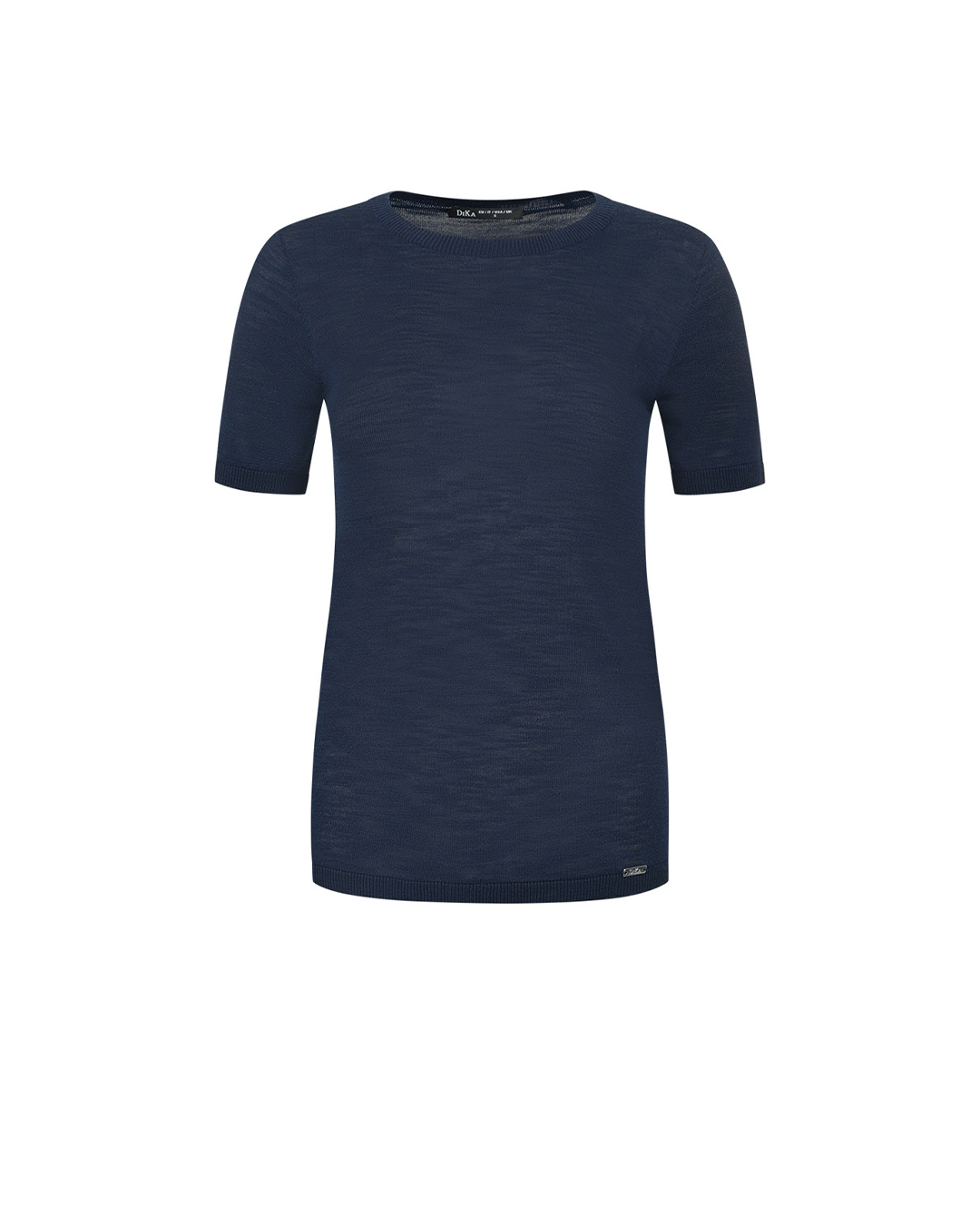 Elegant blouse, knit type, in dark blue | Knitwear