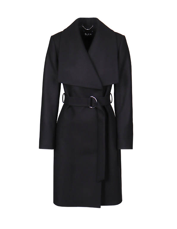 A wool wrap coat | 
