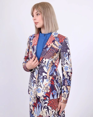 Cotton jacquard jacket, | Jackets and Coats - 4