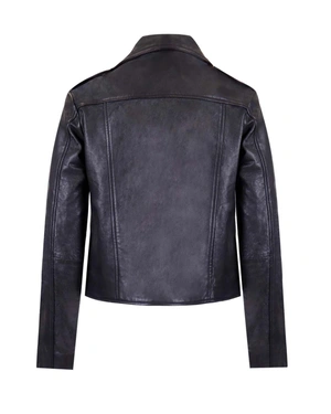 Leather biker jacket |  - 2