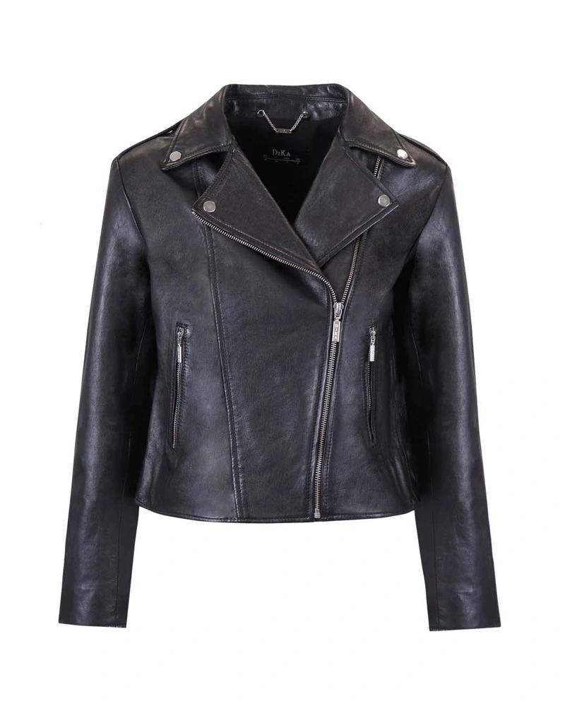 Leather biker jacket | 