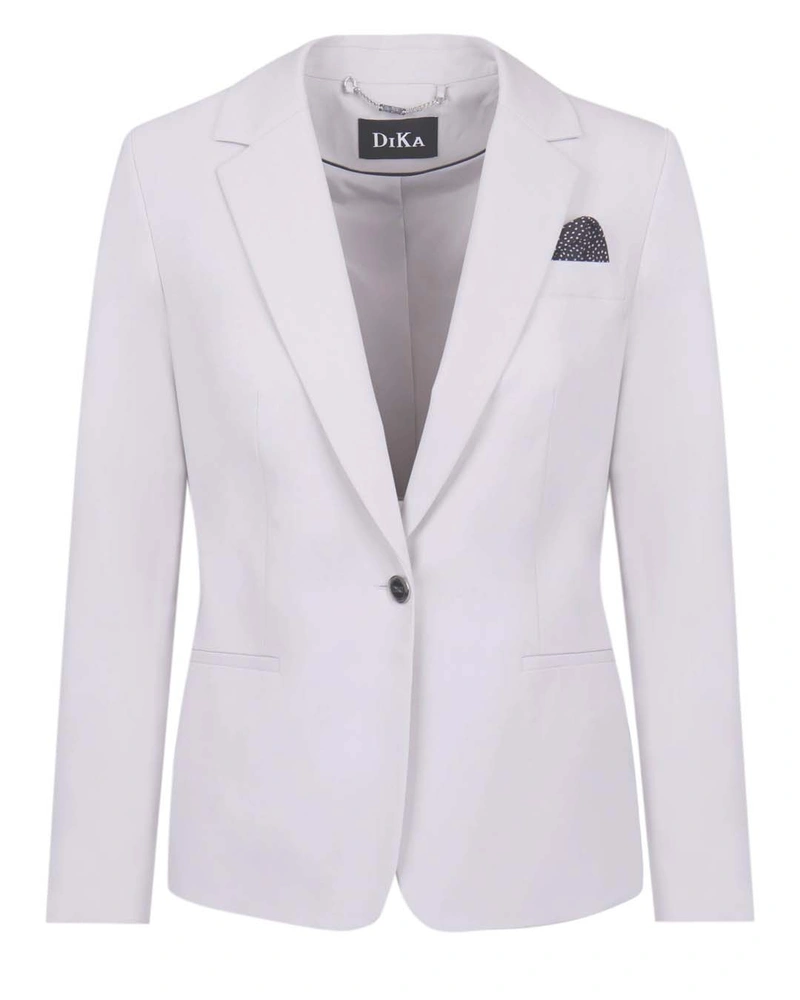 Single-breasted jacket in recycled polyester and virgin wool | Jackets and Coats