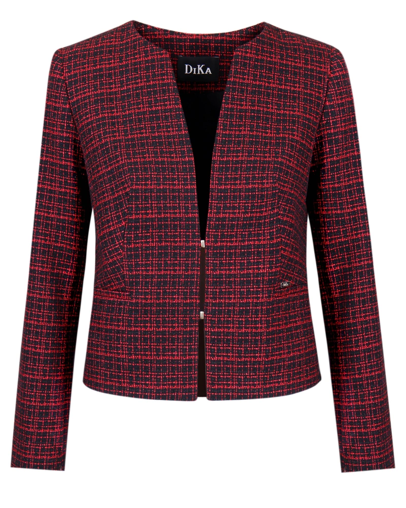 Cotton tweed jacket with lurex yarn | All products