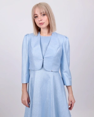 Lurex bolero jacket | Jackets - 4