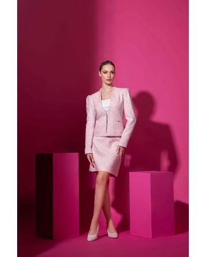 Cotton and rayon tweed jacket | Jackets - 4