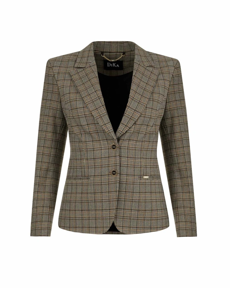 Plaid jacket with recycled polyester | Jackets and Coats